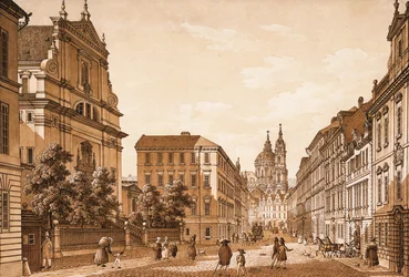 Vue de la rue Karmelitská vers l
